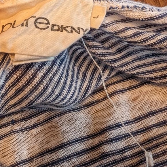 Pure DKNY 100% Linen Tunic Top - Size L - EUC - Picture 5 of 7